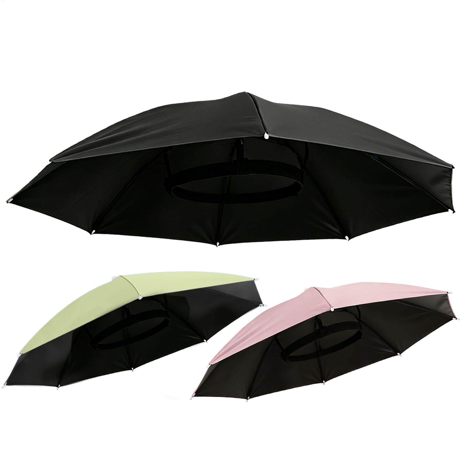 Golf Umbrella - Cappello Ombrello Pieghevole Impermeabile, Protezione Solare